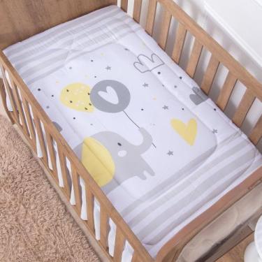 Imagem de Edredom de Berço Elefantinho Bernardo Amarelo Dupla Face - Miguel Baby