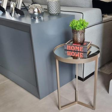 Imagem de Mesa Lateral com Espelho - Mesinha de Apoio 50x35 cm + Cores - BELI HO