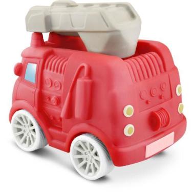 Imagem de Brinquedo para Bebê Coleção Máquinas Pompier 14CM - Carrinho de Bombei