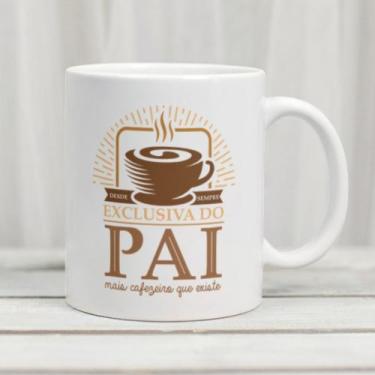 Imagem de Caneca Porcelana Exclusiva do Pai Mais Cafezeiro que Existe Est. Marro