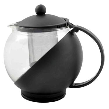 Imagem de Bule para chá de vidro e plástico com infusor interno 1250ml - QUERO P