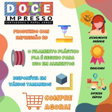 Imagem de Cortador Marcador Castelo Princesas Disney Coração - DOCE IMPRESSO, 5c