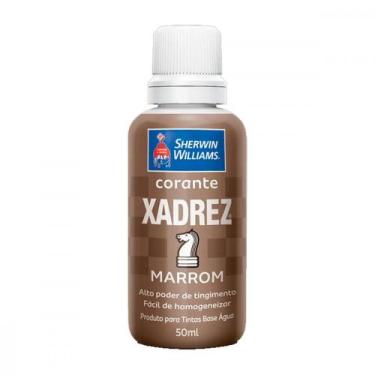 Imagem de Corante Xadrez Marrom    50 Ml - Kit C/12 PC - globo / xadrez, Marrom