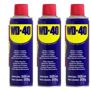 Imagem de Kit 3 Wd-40 Spray Multiuso 300ml Manutenção E Reparos