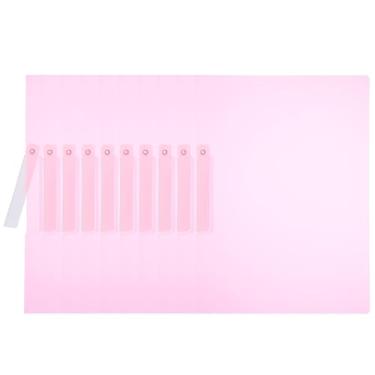 Imagem de PATIKIL Capas de relatório, 10 peças, capa de plástico transparente para pasta com clipe giratório, tamanho A4, pastas de apresentação profissional para organizador de documentos, currículo de