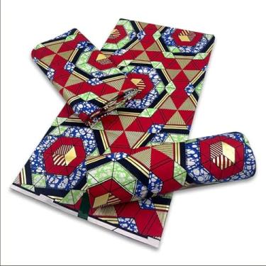 Imagem de Tecido cera dourada africana algodão material rapper Batik Ankara original de alta qualidade novo material pagne manutenção para costura (como imagem-33)