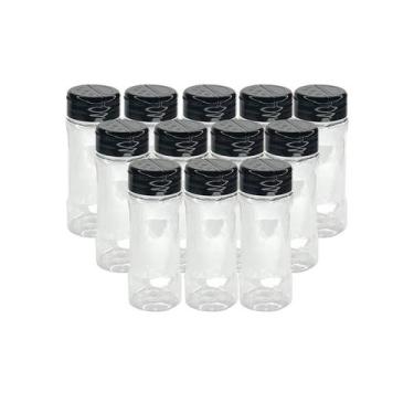 Imagem de Kit 12 Potes 130ml Para tempero Com Tampa Dosadora Dupla - ORTIZ