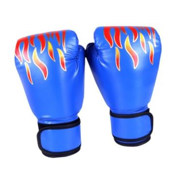 Imagem de menolana Luvas de Treinamento de Boxe Luvas de Saco de Saco de Pulso Suprimentos de Boxe de Boxe para Iniciantes Treinar Treinamento, Adultos azuis