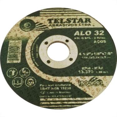 Imagem de Telstar Disco Corte Ferro 41/2X7/8 - Kit C/10 Pc