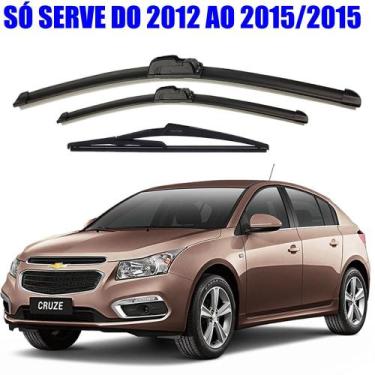 Imagem de Kit 3 Palheta Limpador Parabrisa CHEVROLET CRUZE 2012 2013 2014 2015/2