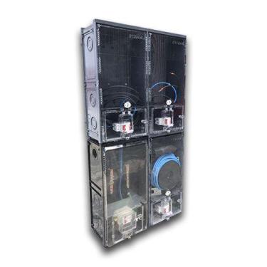 Imagem de Kit Completo Enel para 3 Medidores Bifásico Lateral em Policarbonato c