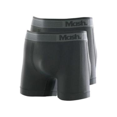 Imagem de Kit com 2 Cuecas Boxer Mash 710.01, Cinza, GG