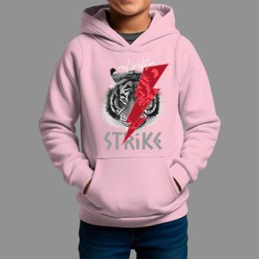 Imagem de Moletom Canguru Infanto Juvenil Algodão Casual Inverno Blusa De Frio T