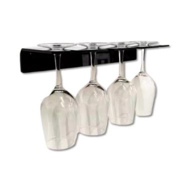 Imagem de Suporte de Parede para Taças de Vinho em Acrílico, Até 4 Taças - Super