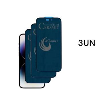 Imagem de 3UN Películas Fosca 9D Privacidade Para Iphone 15 PLUS Anti Espião - L