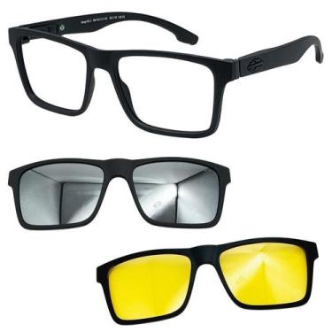 Imagem de Oculos Mormaii Swap NG 2 6153 A14 com 2 Clipon Prata Noturno, Prata, N
