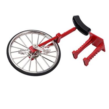 Imagem de Ornamentos de monociclo de liga GRCFUMO, brinquedo de roda única de dedo vívido simulado, decoração de bicicleta resistente e requintada para decorar mesas de cabeceira, estantes