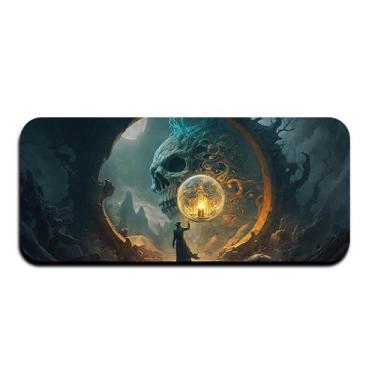 Imagem de Mouse Pad Neoprene 3mm 70x30cm Caveira - PRESENTE-BRINDE
