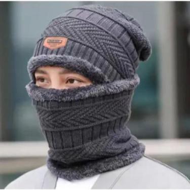 Imagem de Kit Conjunto Touca Forrada Cachecol Unissex Para Inverno - GLOVES, Cin