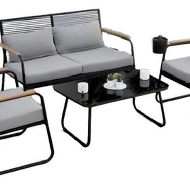 Imagem de Conjunto De Jardim 4 Pecas Poltrona Dupla, Simples E Mesa