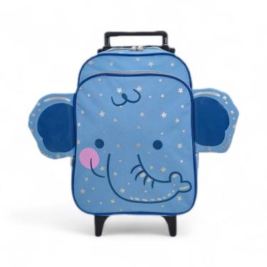 Imagem de Mochila Escolar Passeio Rodinha Bichinho Animais Elefante