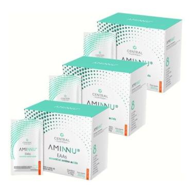 Imagem de Kit 3 Aminnu tangerina 300g - central nutrition