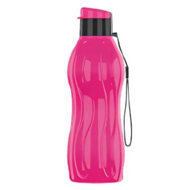 Imagem de Garrafinha De água Treino Squeeze Neon Academia Escola Atacado 600 Ml Resistente (Rosa Neon)