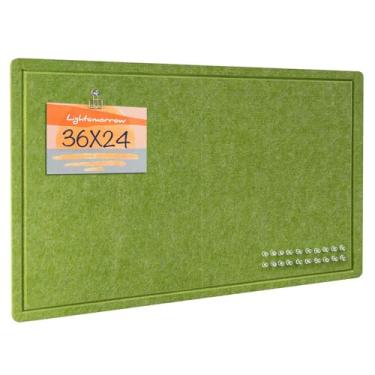 Imagem de Quadro de avisos, placa de feltro de 91 x 61 cm - quadro decorativo de pinos, quadro de cortiça alternativo para parede, quadro de imagem dobrável de 9 x 5 cm, quadro de visão autoadesivo com 20 pinos