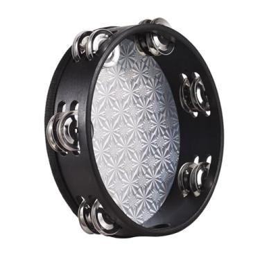 Imagem de Tamborines Musical Instrument Adult, 8 Polegadas de Mão Radiante de Pandeiro Radiante Jingle Jingle Tambor Tambourine Instrument Pé (8 polegadas)