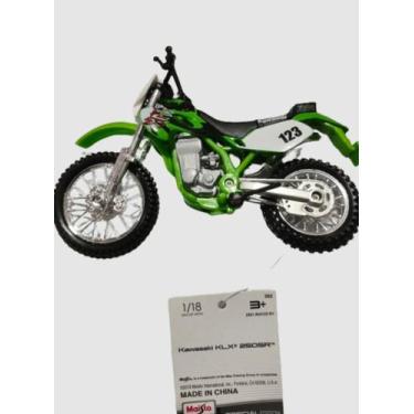 Imagem de Miniatura De Moto Kawasaki Hlx 250sr Escala 1/18 Maisto, Verde