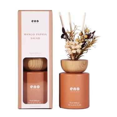 Imagem de SoxComfy Conjunto de difusor de palheta de flor, difusor perfumado de óleos essenciais de 145 g com bastões, aromatizadores de ar e fragrância doméstica