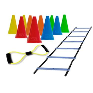 Imagem de Escada + 10 Cones + Extensor P/Treinamento Funcional