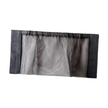 Imagem de FytStycale Bolsa de saco de armazenamento pegajoso Pouca de parede Poliéster atrás da porta de cozinha de lixo de lixo organizador de malha para o dormitório da, L