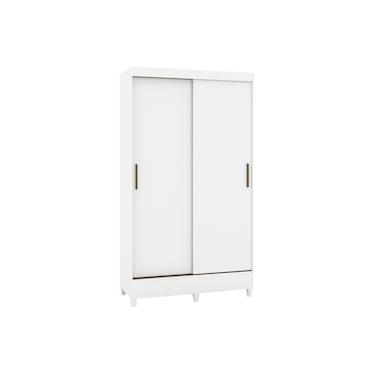 Imagem de Guarda-roupa Santos Andirá Fit 2 Portas, 2 Gavetas com Cabideiro e Maleiro Solteiro – 106,6 cm de largura