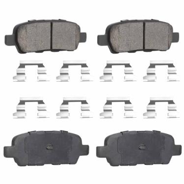 Imagem de ILONPA Conjunto de pastilhas de freio a disco de cerâmica traseiras para Nissan Altima Sentra Pathfinder Rogue 350Z 370Z Murano Maxima Quest Juke, para Infiniti FX M G 35 45 37 Series, Q/QX 50 60 70