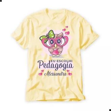 Imagem de Camiseta Professores Educação Pedagogia Camisa Amarela Nova - loja din