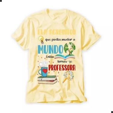 Imagem de Camiseta Professores Educação Pedagogia Camisa Amarela Nova - loja din