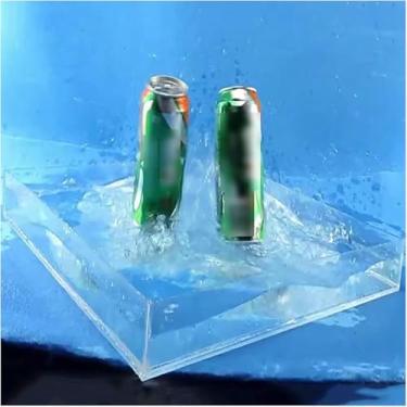 Imagem de LGEOELIAS Tanque de água rasa de acrílico para fotografia, pia de tiro, 5 cm/2 pol, tanque de águas profundas transparente de altura para armazenamento, fotografia, exibição