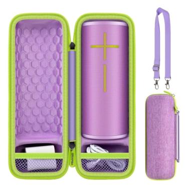 Imagem de Capa compatível com alto-falante flutuante Ultimate Ears Boom 4 3, suporte de armazenamento para transporte de viagem para alto-falante JBL Flip 5 6 7 Bluetooth, cabo USB e adaptador (apenas caixa