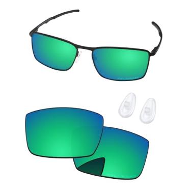 Imagem de PapaViva Lentes de reposição e almofadas de nariz para armação de óculos de sol Oakley Conductor 6 OO4106, Verde esmeralda, Conductor 6