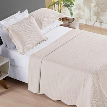 Imagem de Cobre Leito Domo Solteiro Dupla Face Barato - Palha - Casa Show Enxova