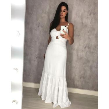 Imagem de Vestido Jéssica Longo - Branco - Closet RC, P (36)