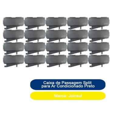 Imagem de Kit 20 Caixa de Passagem Split para Ar Condicionado Joinsul Preto