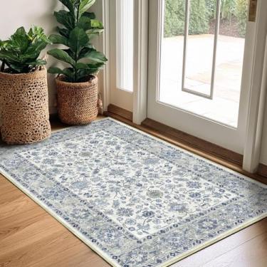 Imagem de Youime Tapete Para Sala De Estar 2X3, Oriental Vintage Macio, Lavável À Máquina, Grande, Pelo Baixo E Fino, Com Revestimento Antiderrapante, Capacho Porta Escritório, Cozinha, Banheiro, Dormitório I