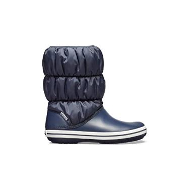 Imagem de Bota crocs winter puff boot navy/charcoal - 34