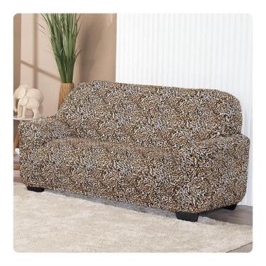 Imagem de Capa Para Sofá Avulsa 3 lugares Estampada - Shop CasaNobre, Onça