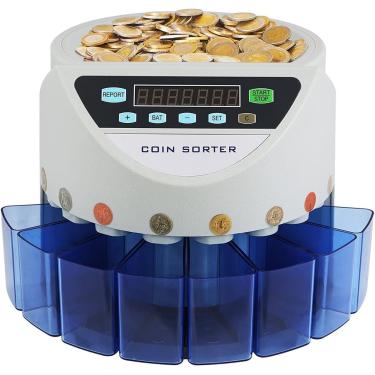 Imagem de Contador De Moedas Uk Máquina De Contagem Eletrônica Automática De Moedas 300 Moedas/Min Contagem De Lotes Contador De Moedas Classificador Nova Moeda De Libra Para Gbp Contagem De Moedas
