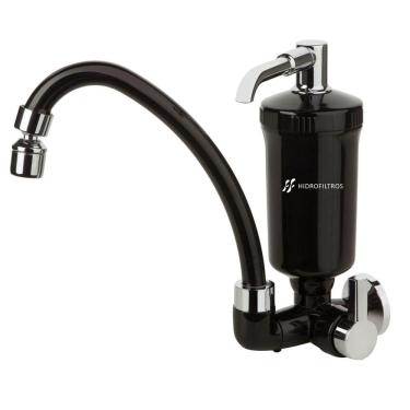 Imagem de Filtro Purificador de Água Bica Móvel Preto / Cromado