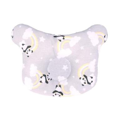 Imagem de Travesseiro bebe anatômico bublim - INCOMFRAL, panda cinza