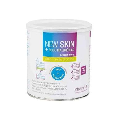 Imagem de New Skin + Ácido Hialurônico 330g Divinite Sabor Frutas Vermelhas + 7 